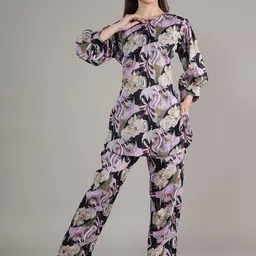 NEYSA Printed Tunic And Trousers-1