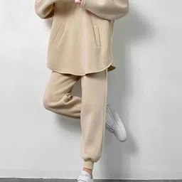 LULU & SKY Solid Sweatshirt & Joggers Set-image-26