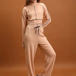 Tokyo Talkies Women Knitted Top With Trouser Co-Ords-picture-19