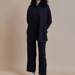 The Roadster Lifestyle Co. Shirt Collar Shirt With Trousers-picture-19