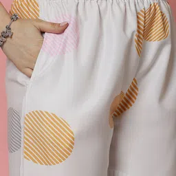 Clora Creation Printed V-Neck Kaftan Tunic With Trousers image 3