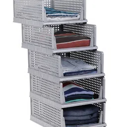 Sasimo Grey Set of 5 Reusable Multi-Utility Organisers image 2