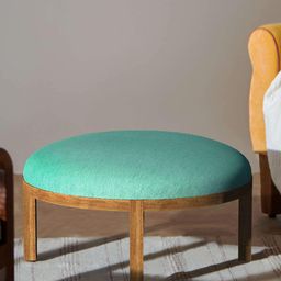Chumbak Turquoise Blue Bohemian Ottoman-image-78