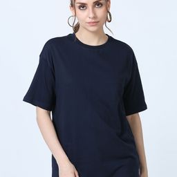 SILISOUL Women Solid Bio Finish Premium Pure Cotton Boyfriend Fit T-Shirt-image-61