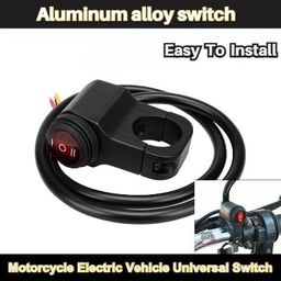 Autozap Motorcycle handlebar on off Switch Black And Red 10 A Two Way Electrical Switch (Pack of 1 Number of Switches - 1) image 5