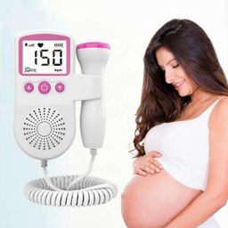 TECHDASH Pregnancy Baby Heartbeat Sound Monitor with LCD Display & Built in Speaker for Easy Home, Clinic Monitoring image 1