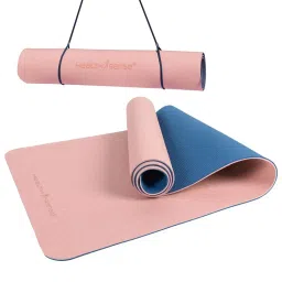 HealthSense Yoga Mat For Women & Men With Carry Rope Ym 601 - Pink & Blue-picture-20