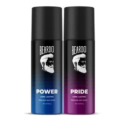 BEARDO Men Set Of 2 Long Lasting Deodorant Sprays - Power & Pride - 100g Each-20
