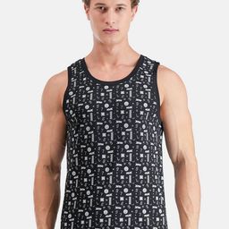 FCUK Printed Cotton Antimicrobial Lounge Vest-picture-54