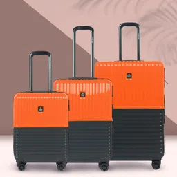 Nasher Miles Set Of 3 Istanbul Textured Hard-Sided ABS and PC Trolley Bags- 55cm ,65cm & 75cm-56
