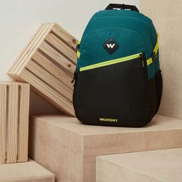 Wildcraft Unisex Teal Green & Black Colourblocked Backpack LP 7 Laptop Backpack-picture-1