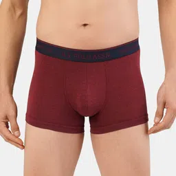 U.S. Polo Assn. Men Maroon Solid Bamboo Cotton Trunk I705-240-PL-23