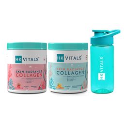 HK VITALS Set of Orange & Watermelon Skin Radiance Collagen Powder with Sipper - 200g each-2