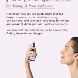 Nat Habit Set of 2 Pure Lavender Flora Jal Toner Spray for Pore Reduction - 100ml each-37