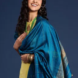Taavi Striped Dupatta with Sequinned Details-1