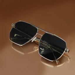 Carlton London Premium Men Rectangle Sunglasses With Polarised & UV Protected Lens CLSM138-1