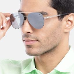 Carlton London Premium Men Rectangle Sunglasses With Polarised & UV Protected Lens CLSM155-0