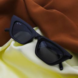 Ted Smith Women Grey Lens & Black Cateye Sunglasses with UV Protected Lens-14
