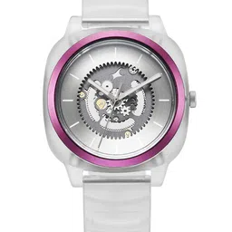 Fastrack Unisex BARE Hype Transparent Quartz Aluminium Dial Analogue Watch 3312PP05-50