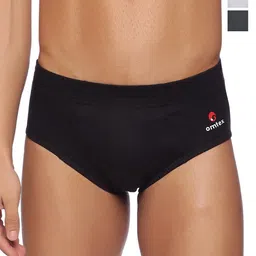 Omtex Pack Of 3 Cotton Basic Sports Briefs Sprt-Brf-Blk-Gry-Wht-XS-P3-picture-26