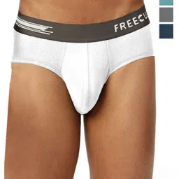FREECULTR Pack Of 4 Anti Microbial Basic Briefs-FC-XT-B-MAB-CW-AG-PB-04-50