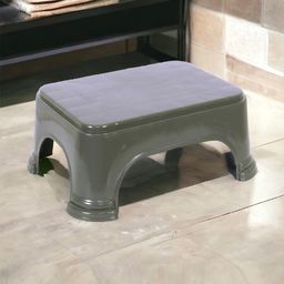 Kuber Industries Olive & Brown 3 Pieces Checked Step Stool-20