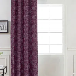 Divine Casa Burgundy Door Curtain-39