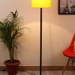 BEVERLY STUDIO Yellow & Black 12 Inches Drum Metal Floor Lamp-picture-21