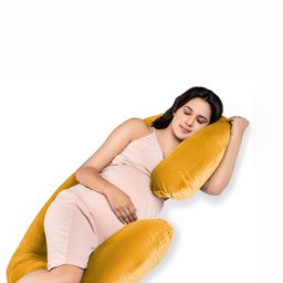 DADDY COOL Gold-Toned  Faux Velvet Breathable Maternity Pillow-image-51