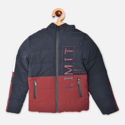 Crimsoune Club Boys Multicoloured Colourblocked Padded Hooded Jacket-picture-17