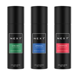 NEXT CARE Set Of 3 Liverpool, Chelsea & Arsenal Perfumed Body Deodorant - 150 ml Each-15
