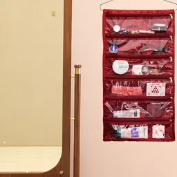Kuber Industries Maroon 2 Pieces Multi-Utility Organisers-31