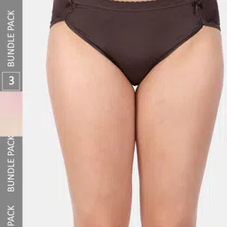 Amour Secret Pack Of 3 Laced Anti-Bacterial Hipster Briefs-image-29