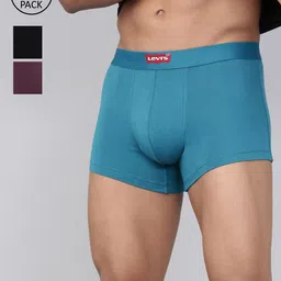 Levis Pack Of 3 Assorted Smartskin Technology Cotton Trunks with Tag Free Comfort-032-17