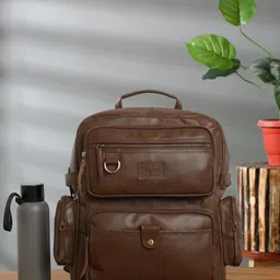 Teakwood Leathers Unisex Leather Backpack-58