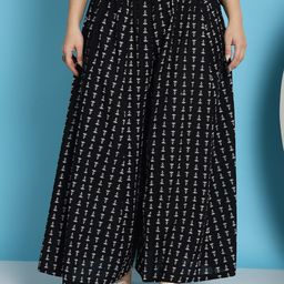 TAG 7 Women Floral Printed Flared Pure Cotton Palazzos-image-39