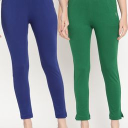 TAG 7 Women Pack Of 2 Ankle Length Leggings-picture-1