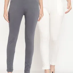 TAG 7 Women Pack Of 2 Ankle Length Leggings-picture-25