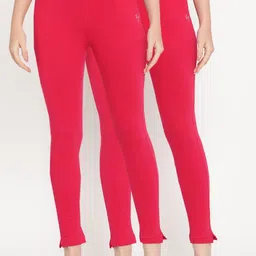 TAG 7 Set Of 2 Fuchsia Solid Leggings-image-76