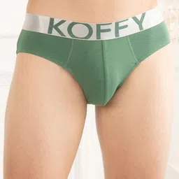 KOFFY Men Mid Rise Basic Briefs KOFFY_KI26_BRF_GN_1PC-image-35