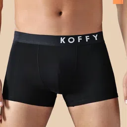 KOFFY Pack Of 2 Breathability Trunks- KOFFY_KI38_BLK_ORG_2PC-picture-17