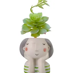 Garden Deco Green Succulent Artificial Flower-44