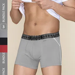 XYXX Pack Of 3 Combed Cotton Trunks XYTRNK3PCKN874-image-17