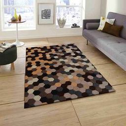 presto Brown Geometric Hand Tufted Wool 2 X 5 Feet Carpet-picture-29