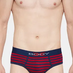 BODYX Striped Basic Briefs BX03B-NAVY-STRIPE-S-picture-10