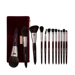 IMAGIC PROfessional Cosmetics 12 Pcs Makeup Brush Set with Black Zipper Bag - TL-445-49