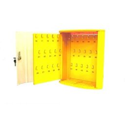 ALKOSIGN Key Box - Holds 45 Keys - Yellow - Modern Entryway Cabinet - 302W x 320H x 110D image 1