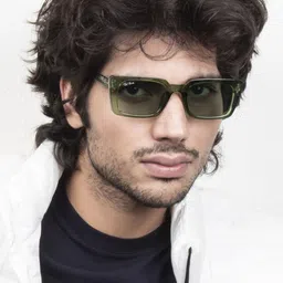 Ted Smith Square Sunglasses with UV Protected Lens TSA-TWOPINES_GRN-29