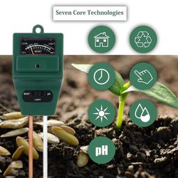 Dharmik V Enterprise 3 in 1 Water pH Soil Moisture Meter Tester Kit with Moisture Light & pH Acidity Hydroponic for Soil Testing for Indoor and Outdoor image 2