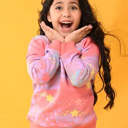 Anthrilo Girls Pink Printed fw.2022.1 Sweatshirt-image-76